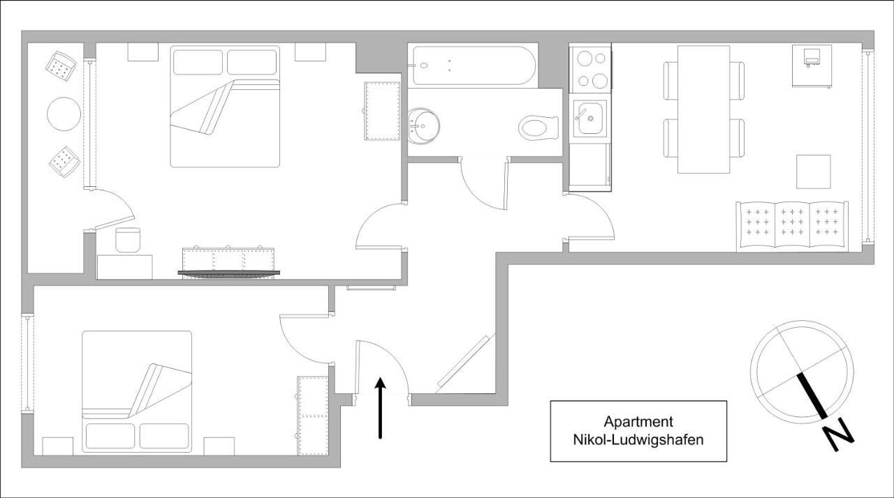 Apartments Nikol - Ludwigshafen Экстерьер фото